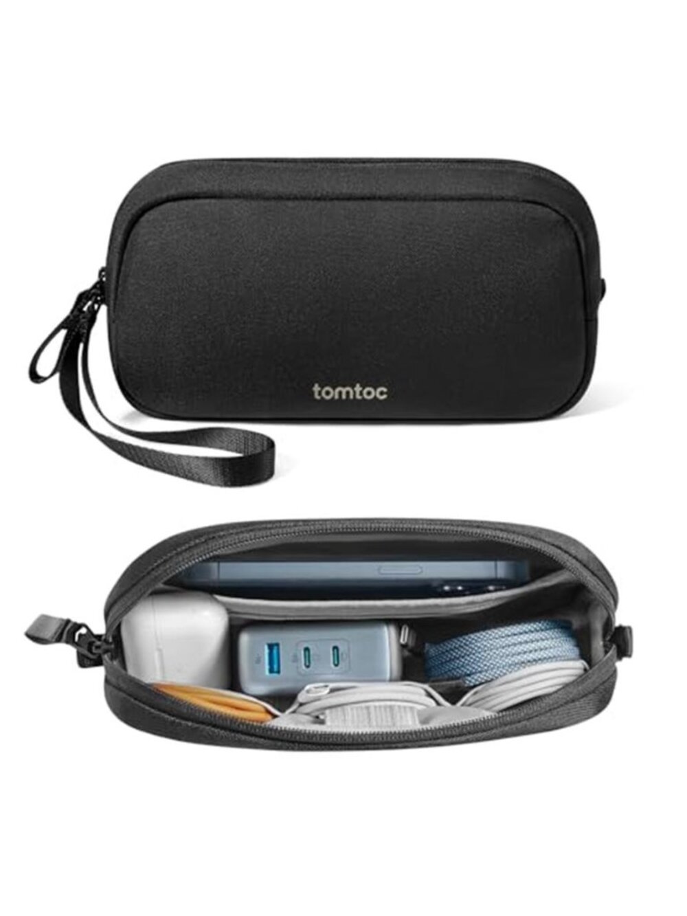 Electronics Organizer Travel Case, Water Resistant Travel Bag Cable Organizer